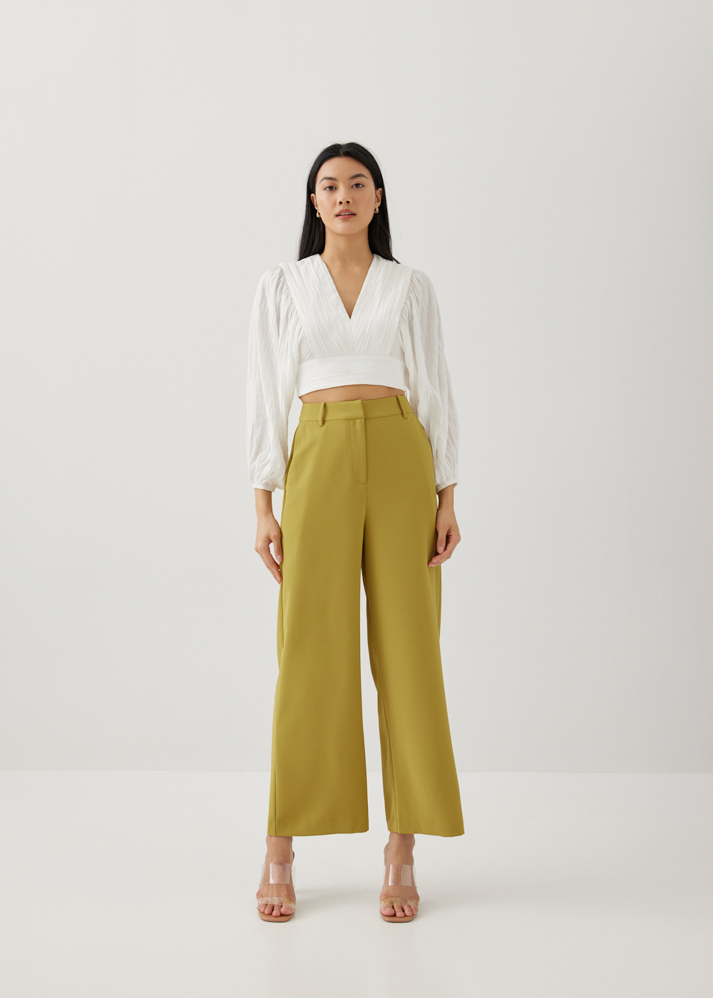 

Elina Tailored Straight Leg Pants-253-XS