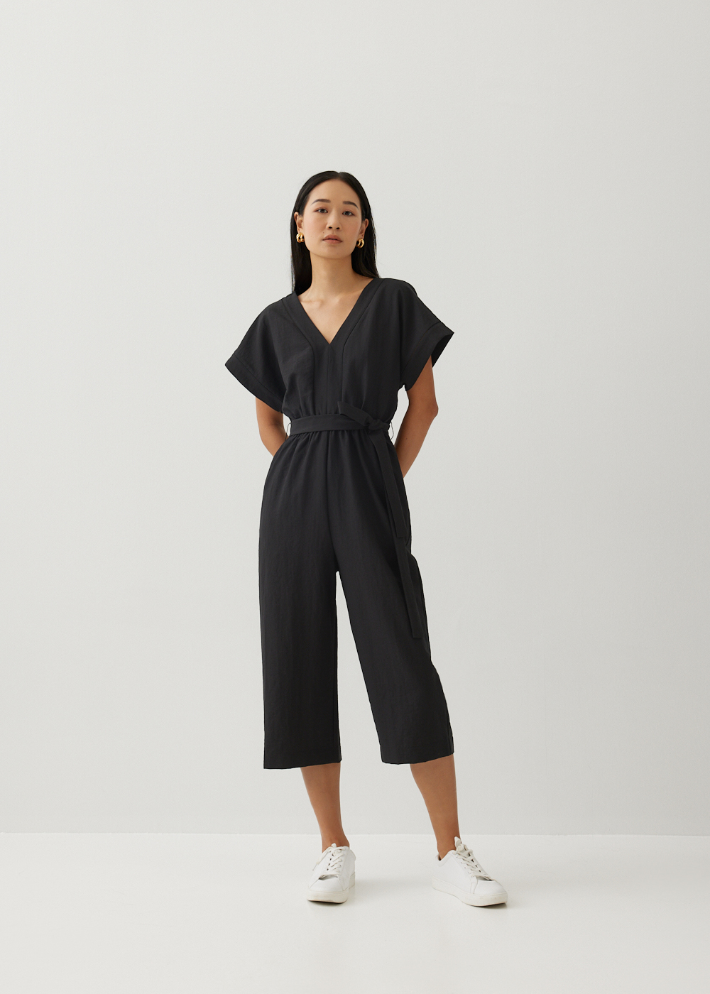 

Lysle Ladder Trim Straight Leg Jumpsuit-014-S