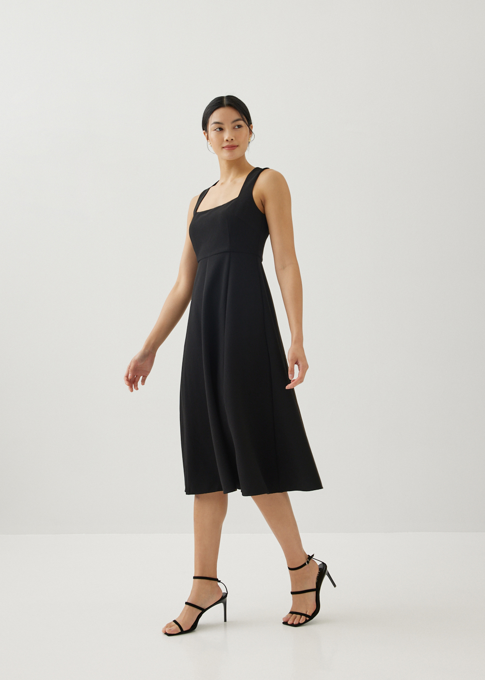 

Wynna Textured Fit & Flare Dress-014-S