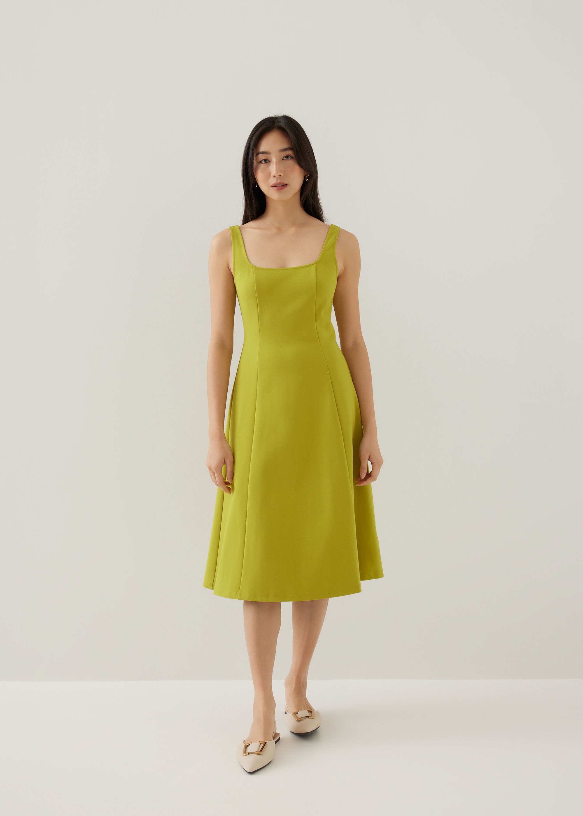 

Gemina Jersey Fit & Flare Midi Dress-108-S