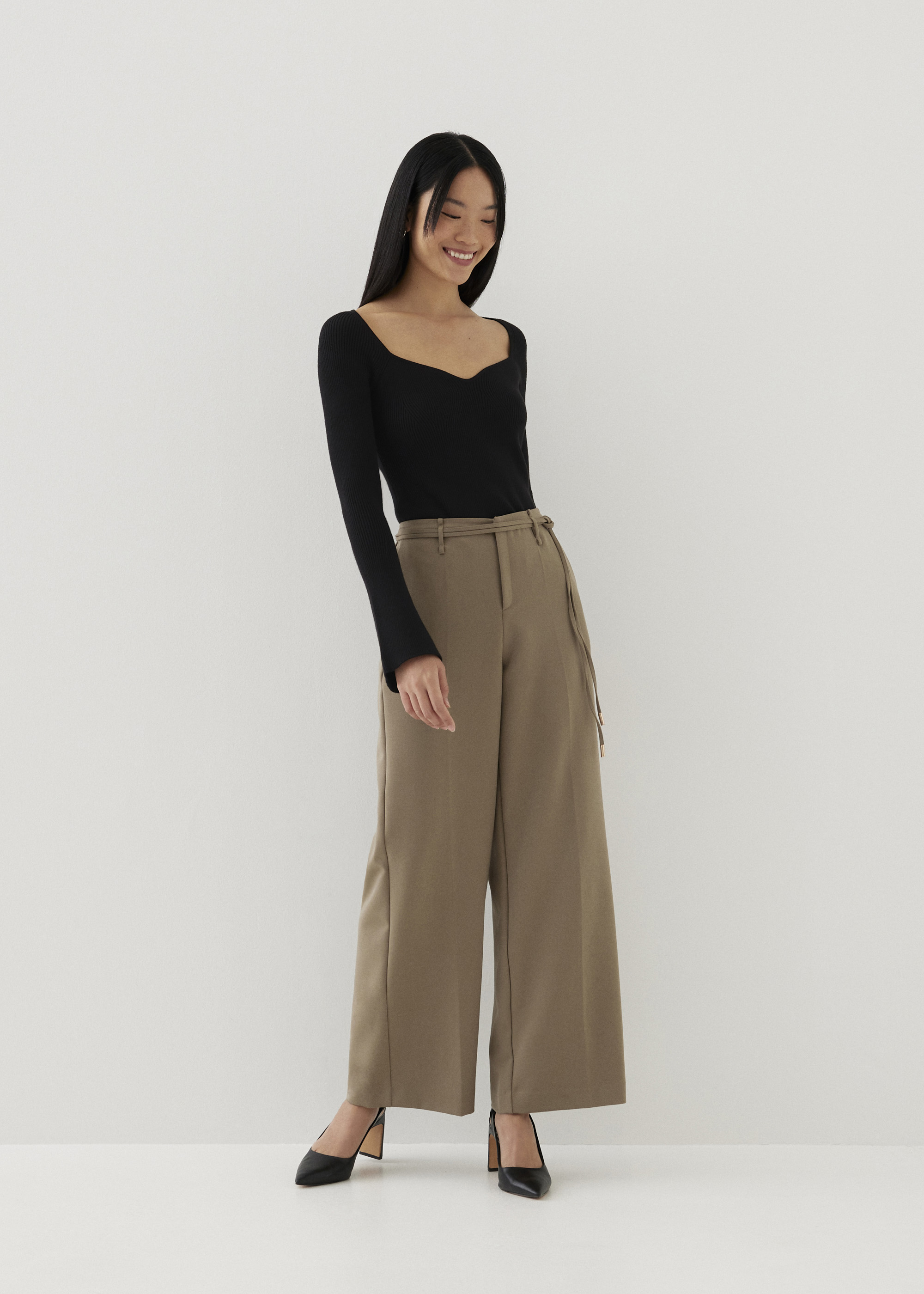 

Marni Belted Wide Leg Pants-235-S