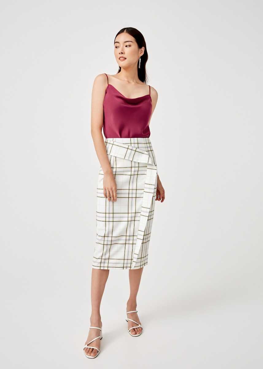 drape skirt online