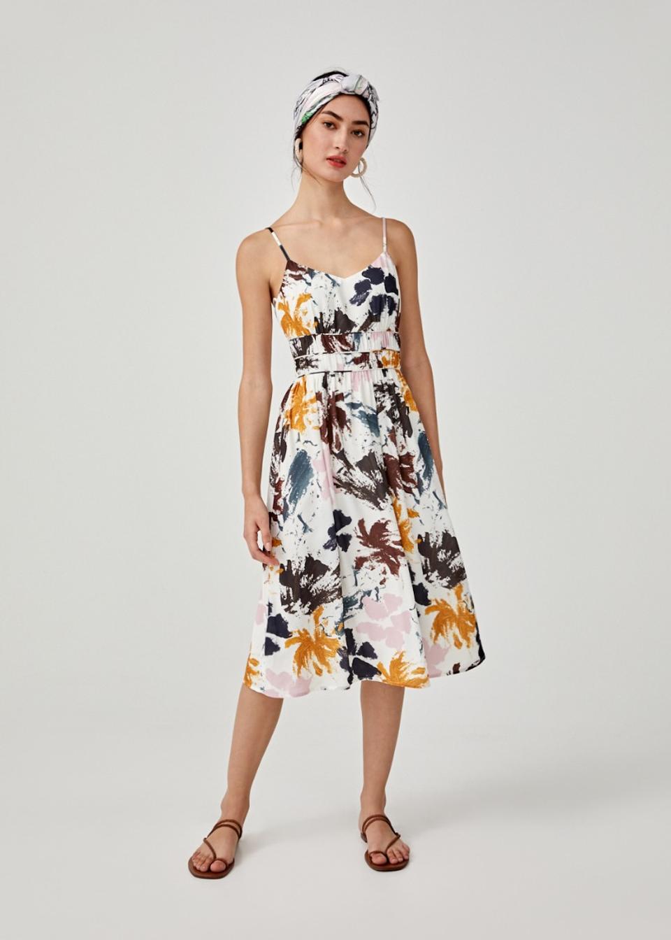 Buy Savannah Printed Midi Dress in Floral Symphony @ Love, Bonito ...