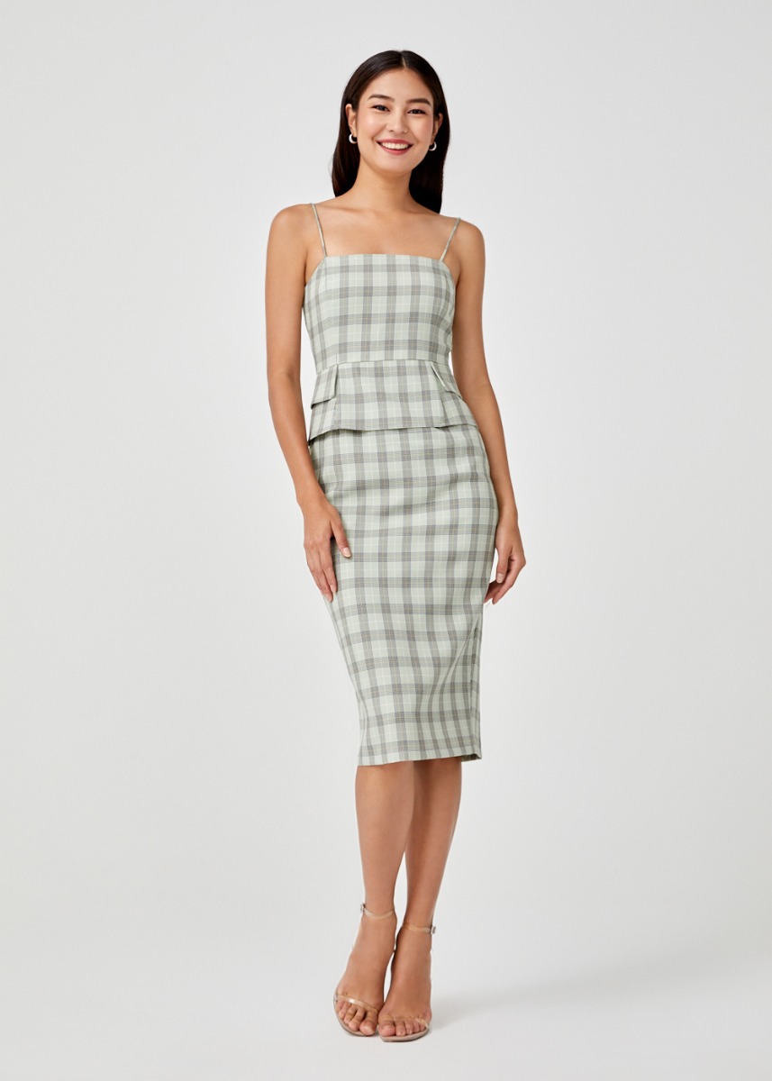 plaid dress bodycon