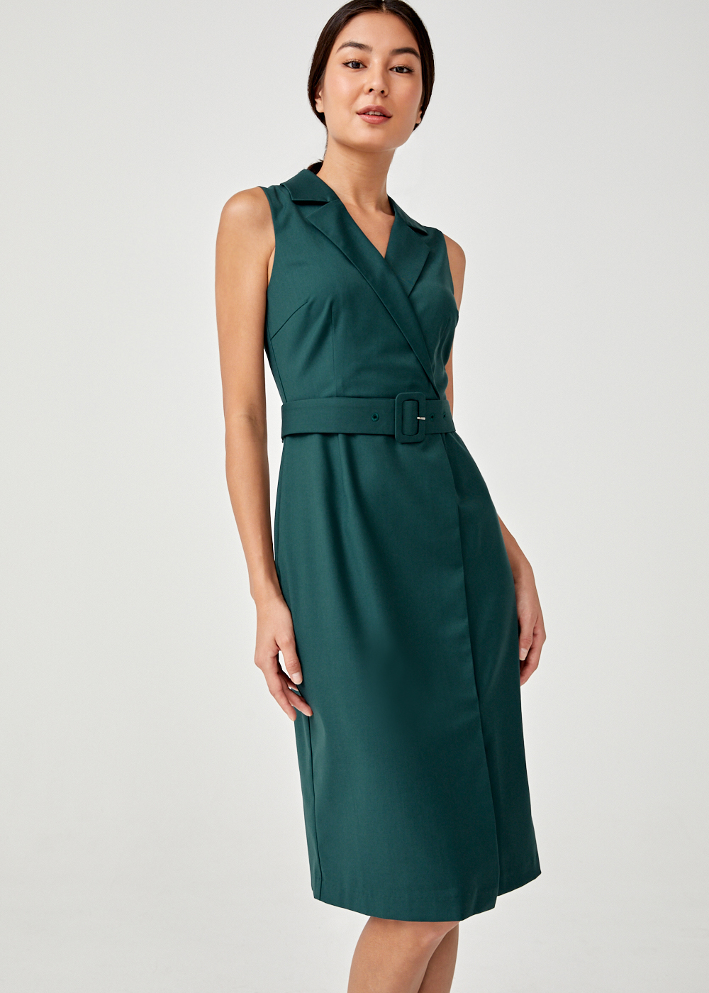 Buy Briene Tailored Belted Midi Dress @ Love, Bonito | Shop 