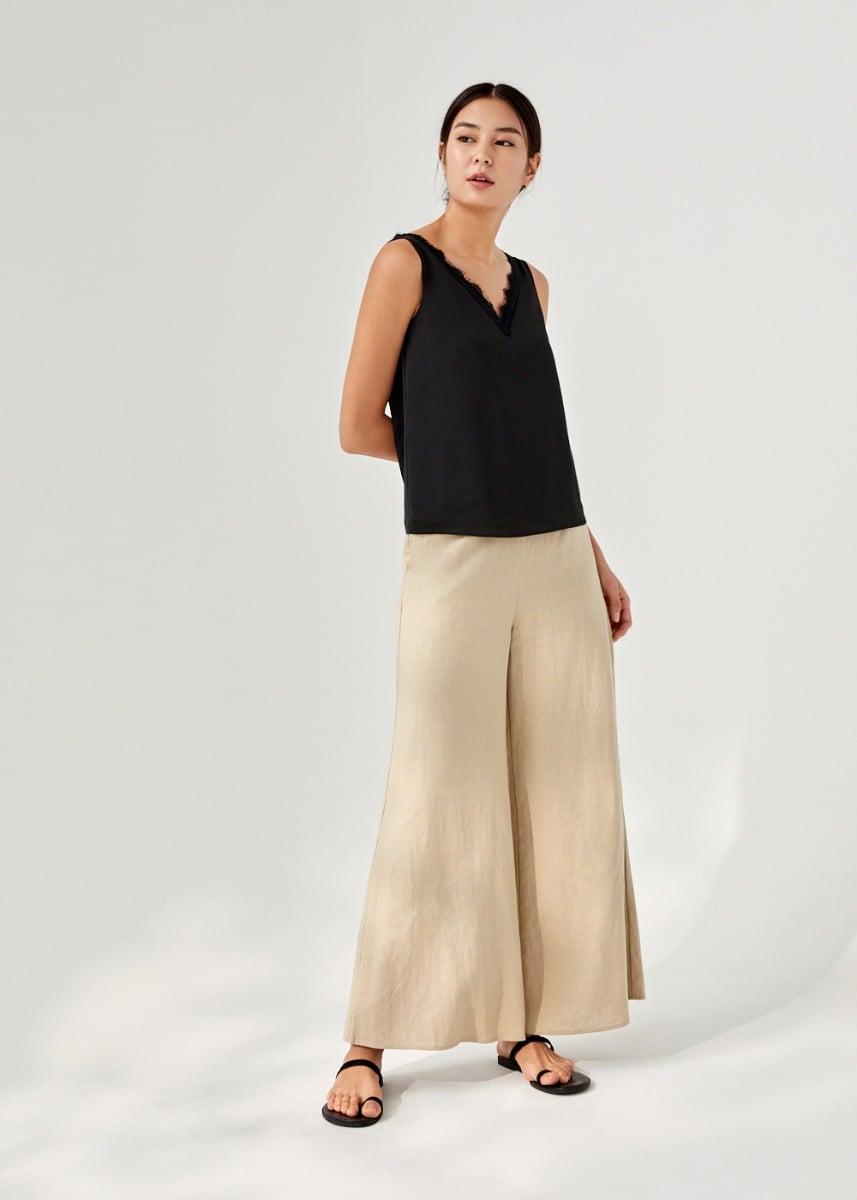 Vittoria Lace Trim Camisole Top Love, Bonito