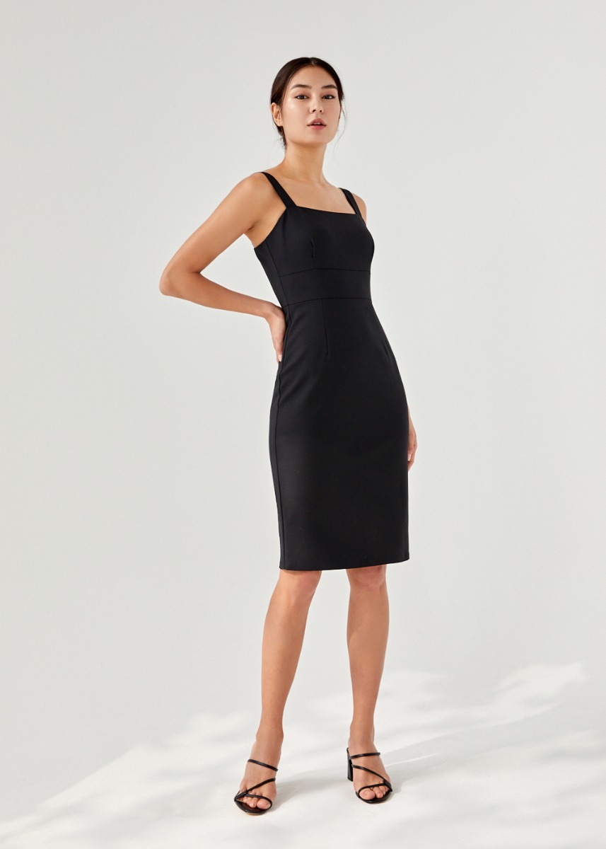 

Lia Panelled Pencil Dress-014-XS