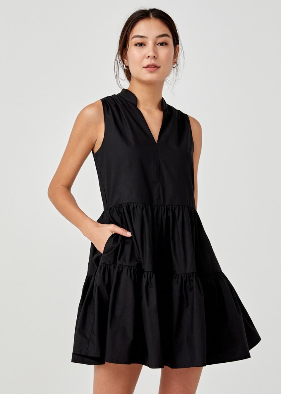 Omyra Ruched Panelled Dress
