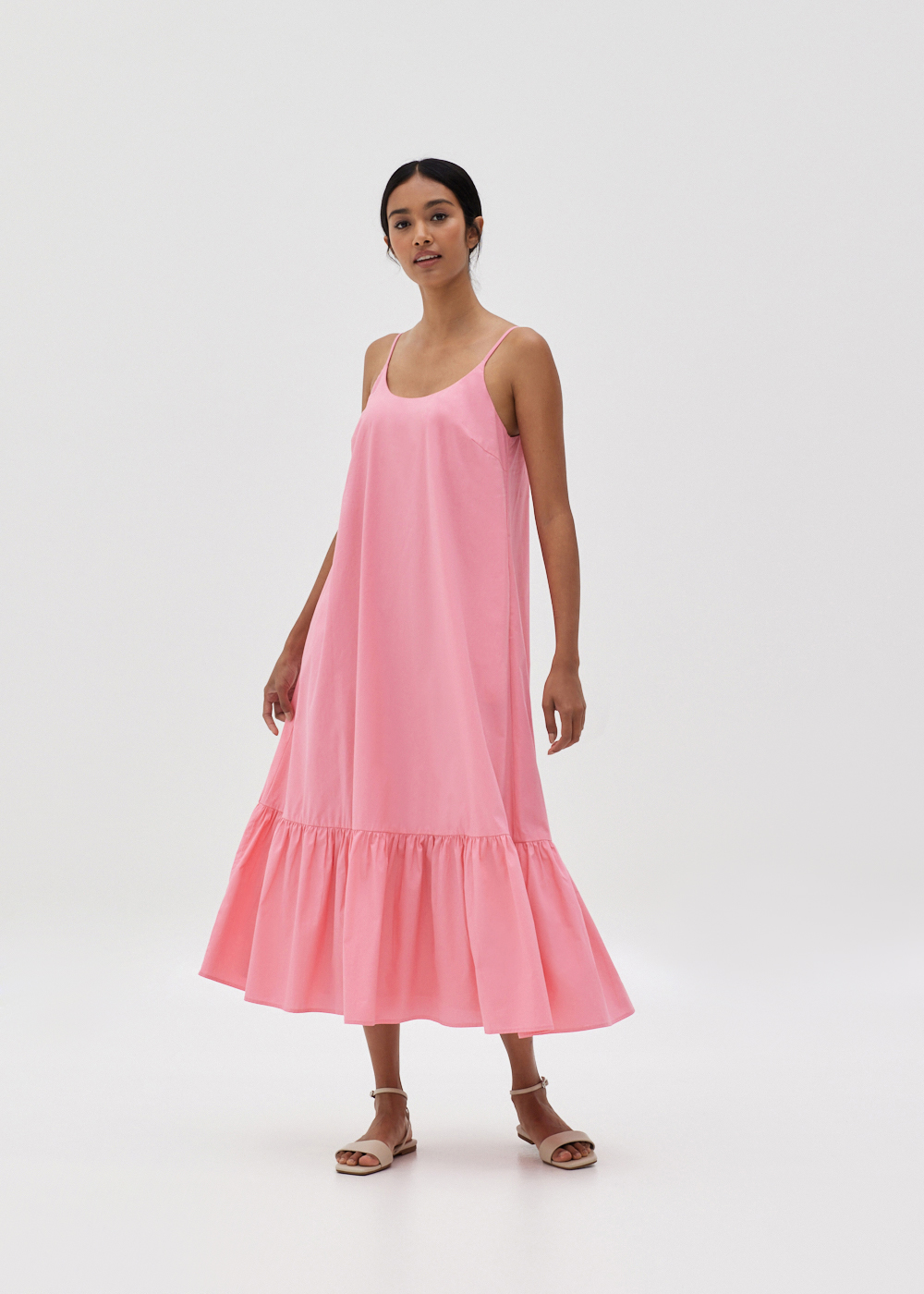

Philippa Cotton Ruffle Maxi Dress-005-XXS