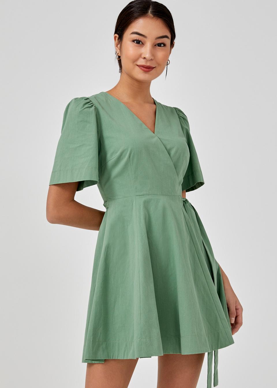 Buy Malvina Textured Wrap Dress @ Love, Bonito Singapore | Shop Women's ...