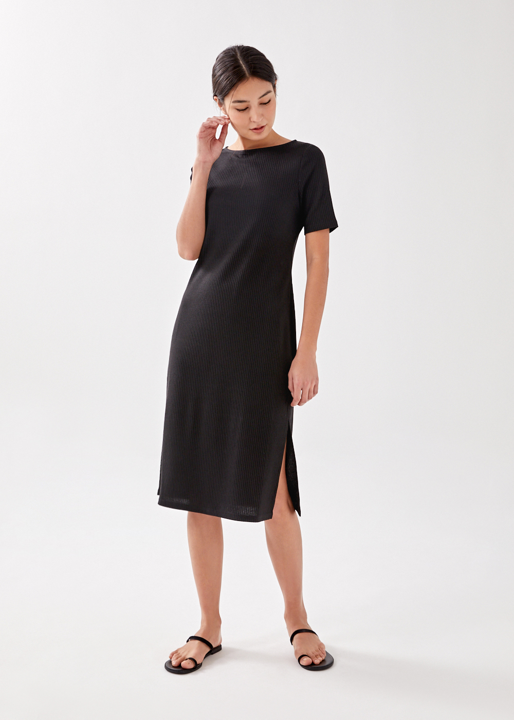 

Amabil Relaxed Midi Dress-014-XS