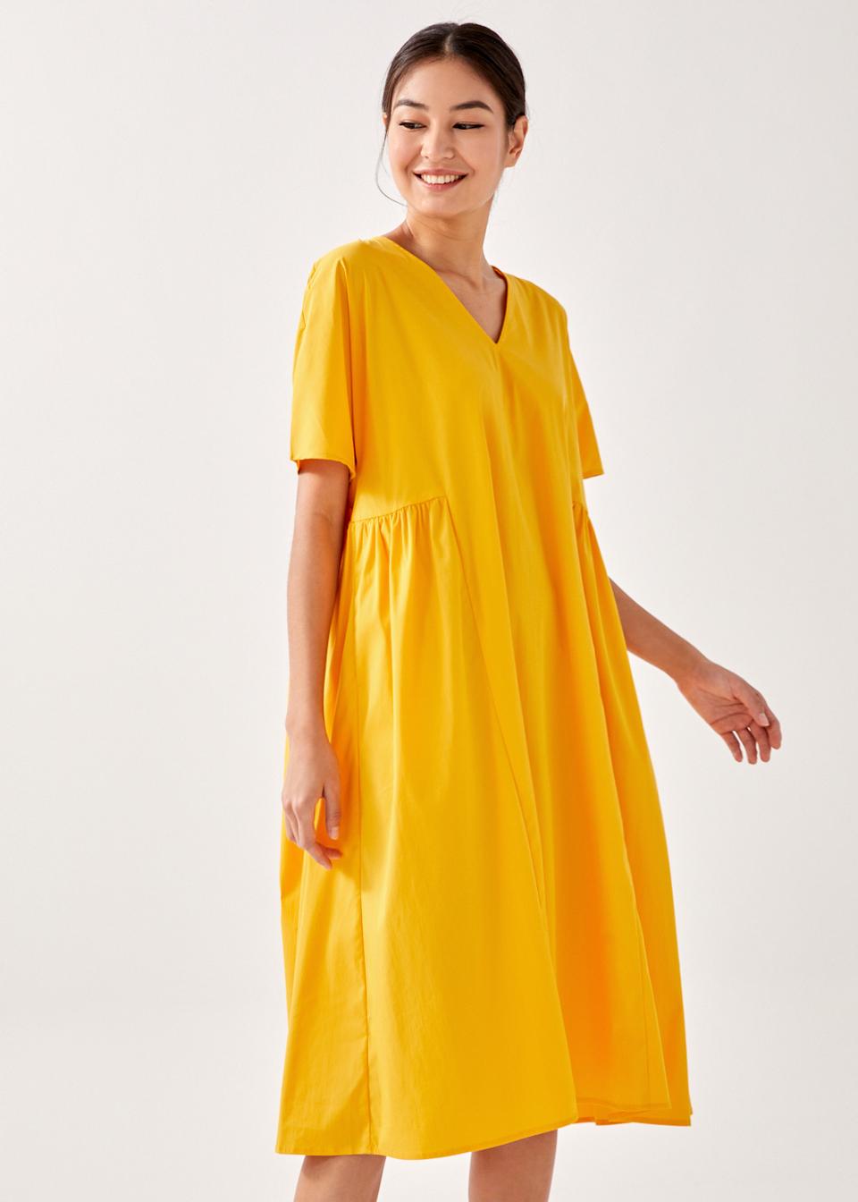 Camery Relaxed Trapeze Midi Dress