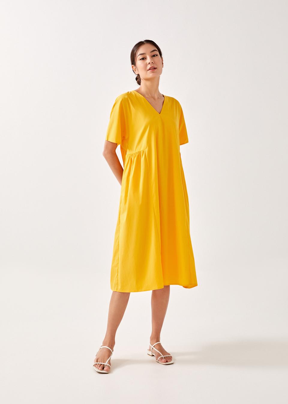 Camery Relaxed Trapeze Midi Dress