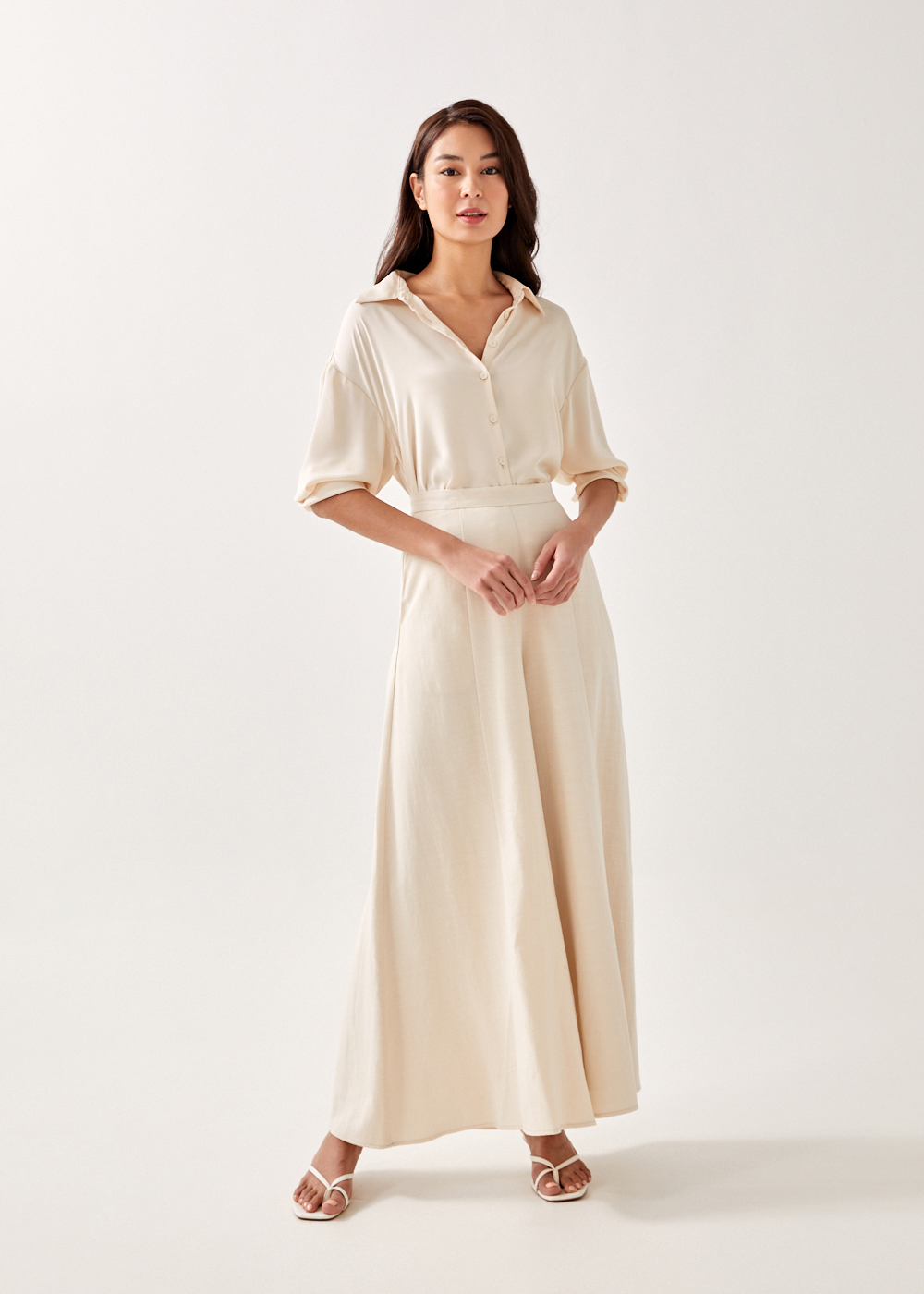 

Naomia Sateen Relaxed Fit Shirt-035-XS