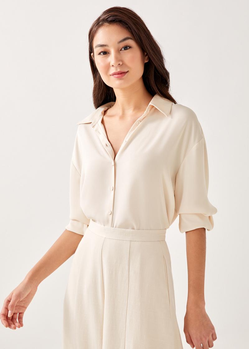 Naomia Sateen Relaxed Fit Shirt
