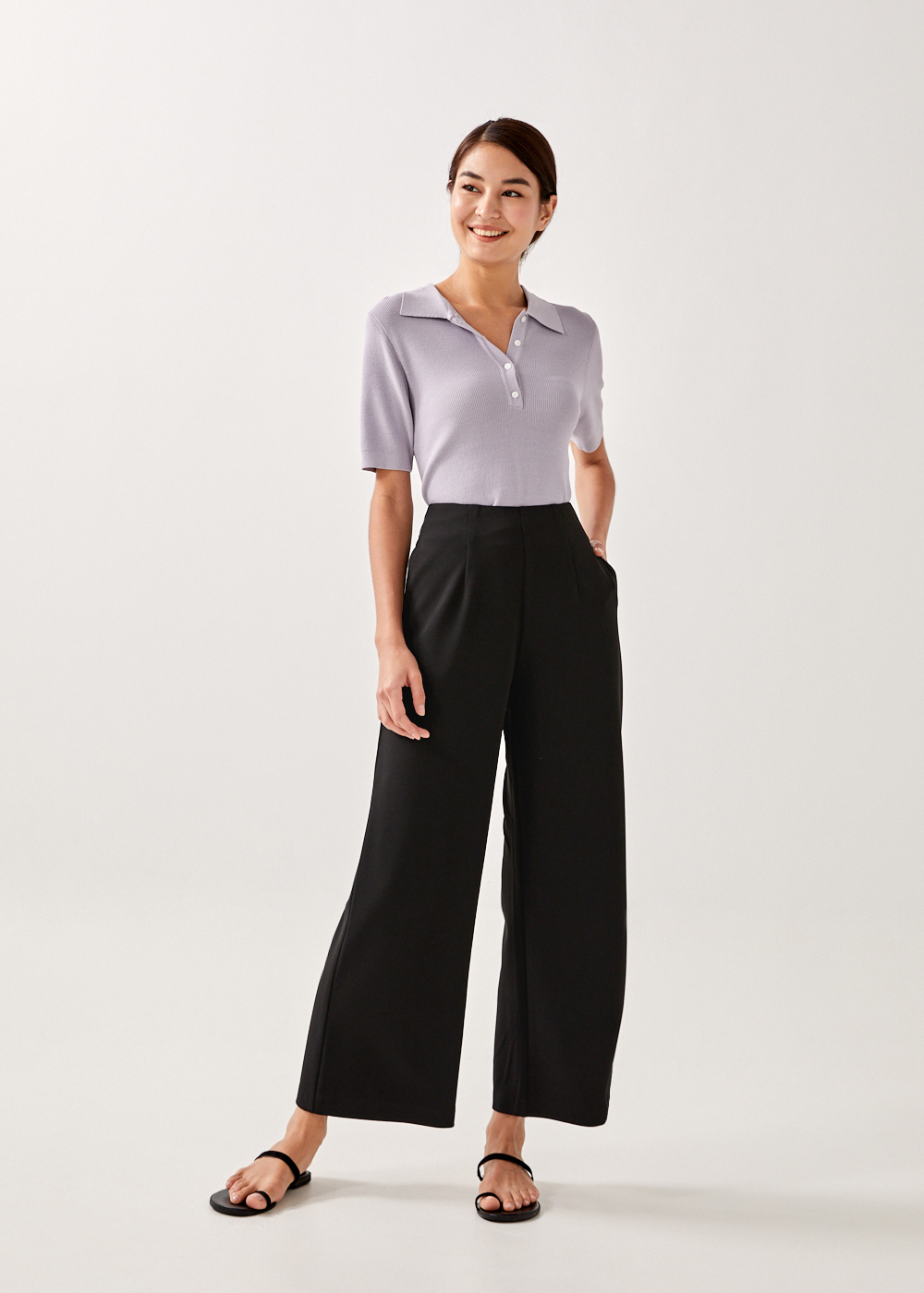 

Vivica Classic Wide Leg Pants-014-XXS