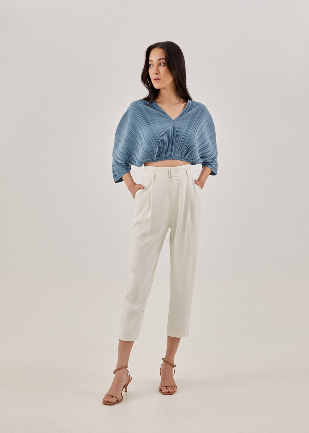 

Estrella Pleated Top-170-S