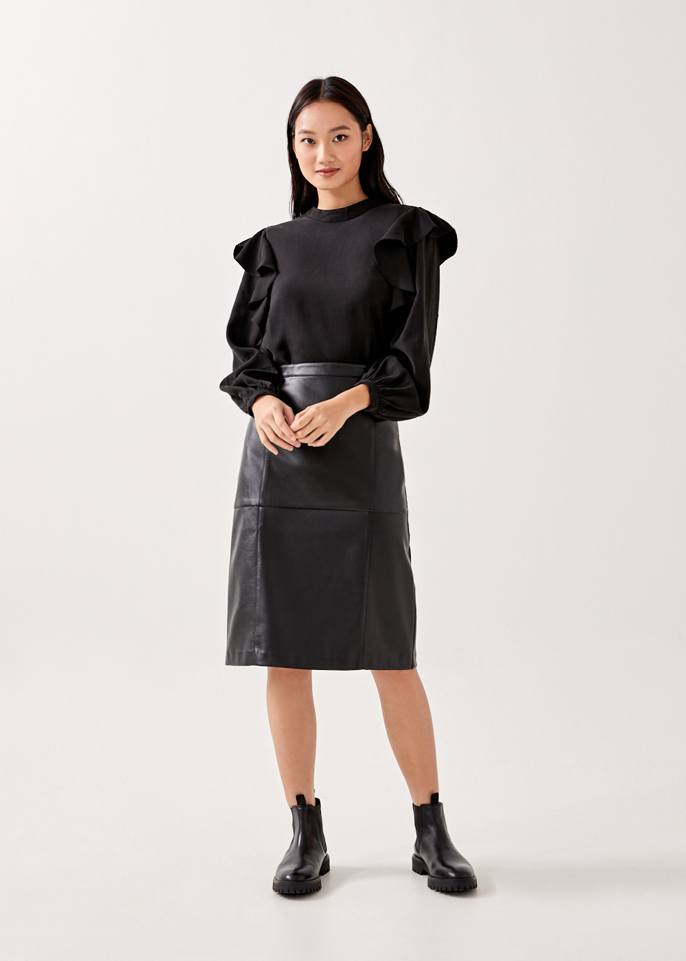 

Tara Ruffle Blouse-014-XS