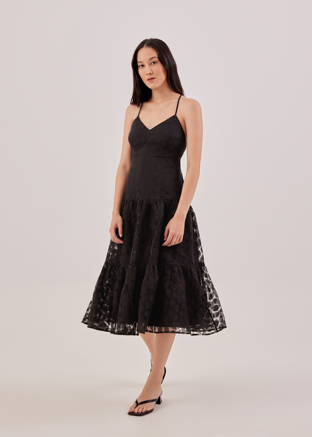 textured jacquard dress