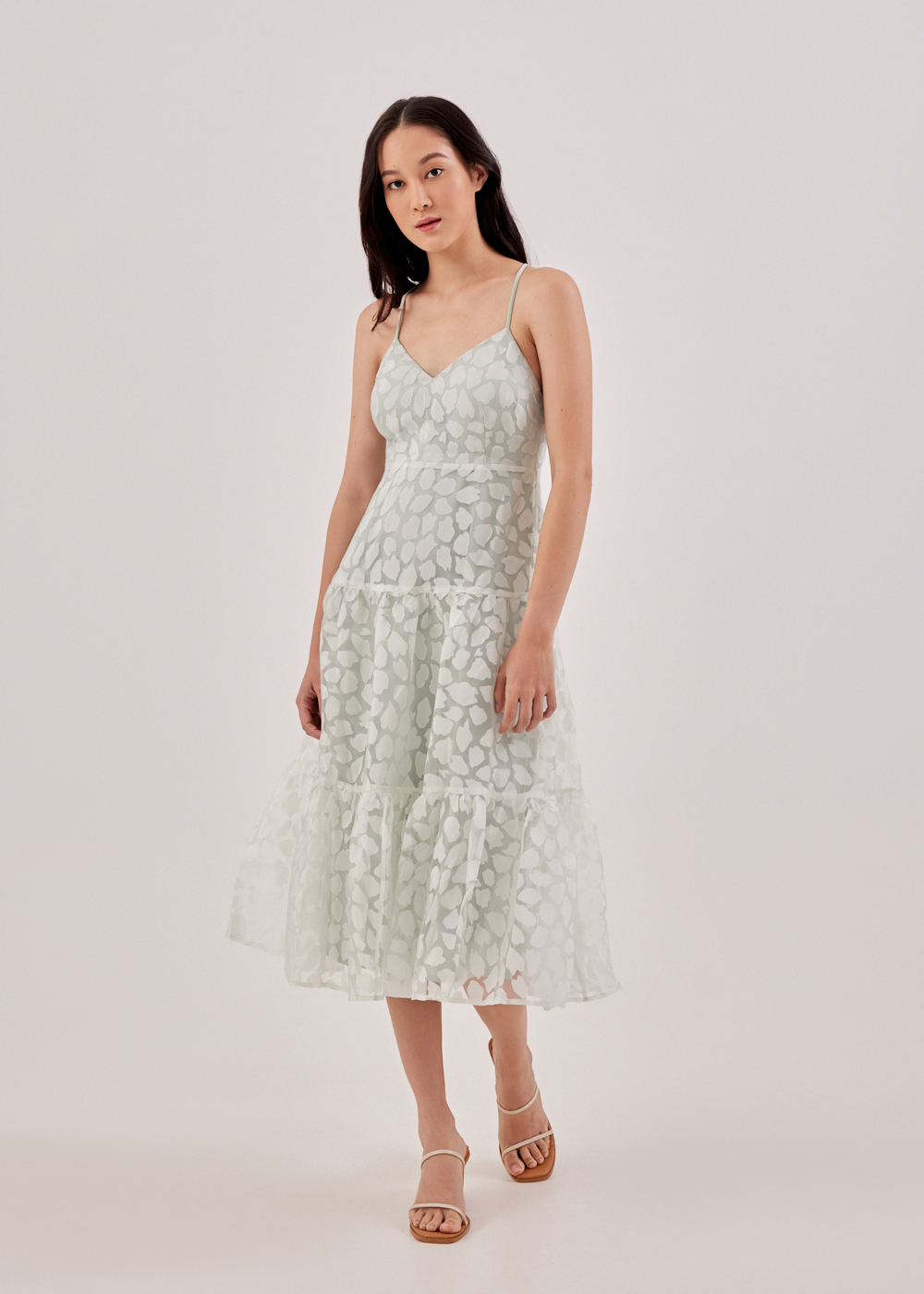 

Asha Padded Textured Jacquard Dress-161-XS