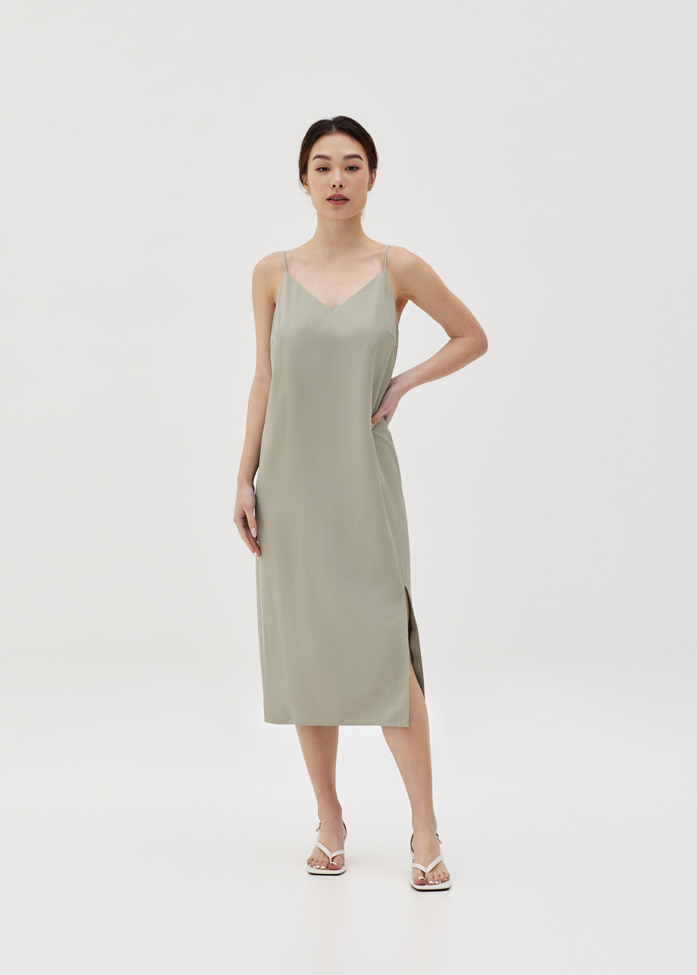 

Polina Column Slip Dress-161-XS