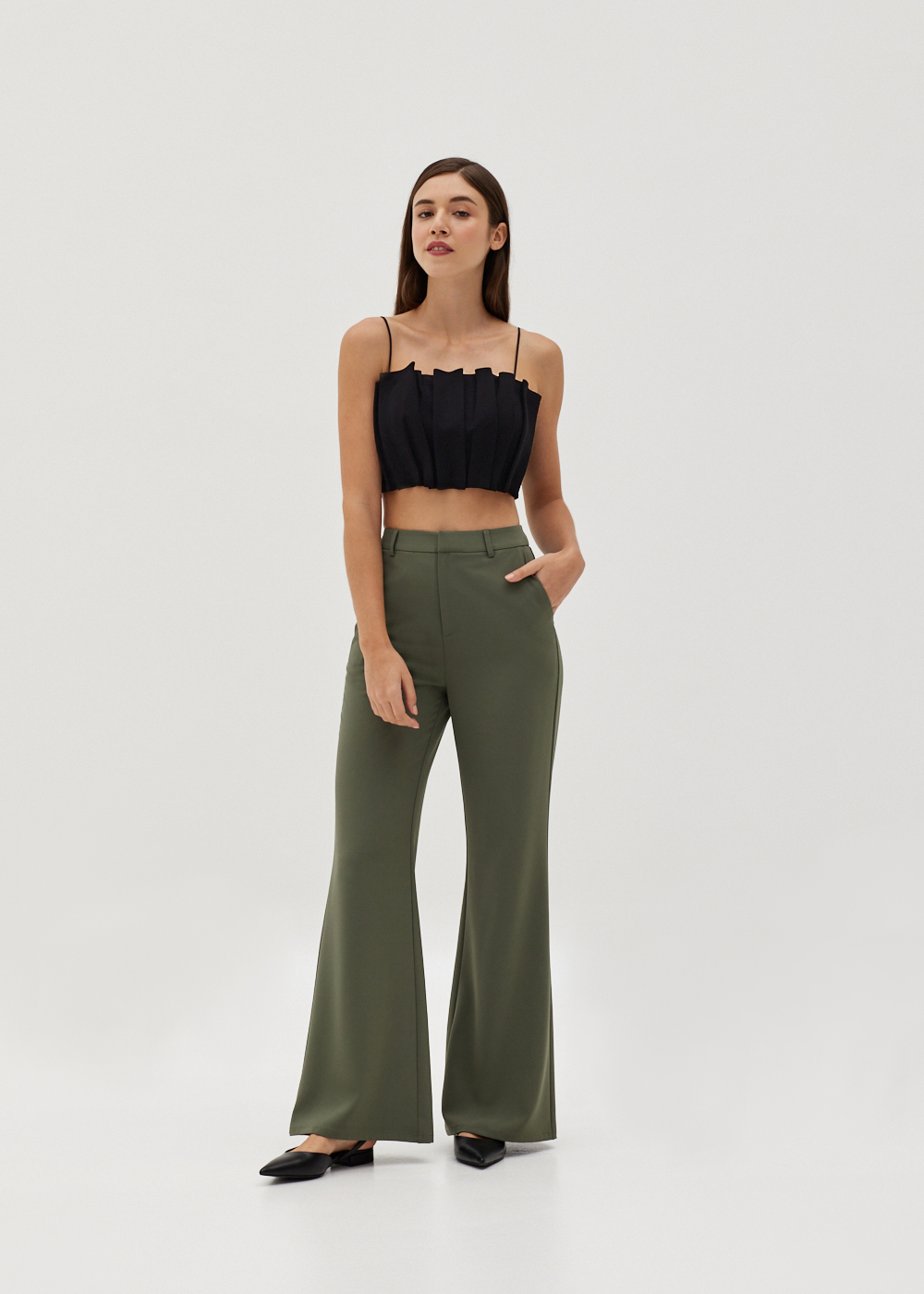 

Ansley Pleat Crop Top-014-S