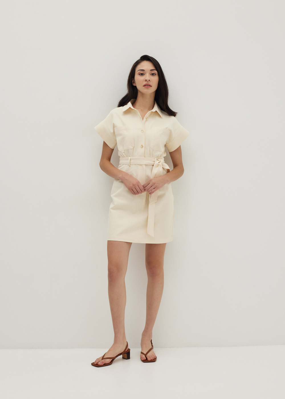 

Cecily Tailored Shirt Dress-035-M