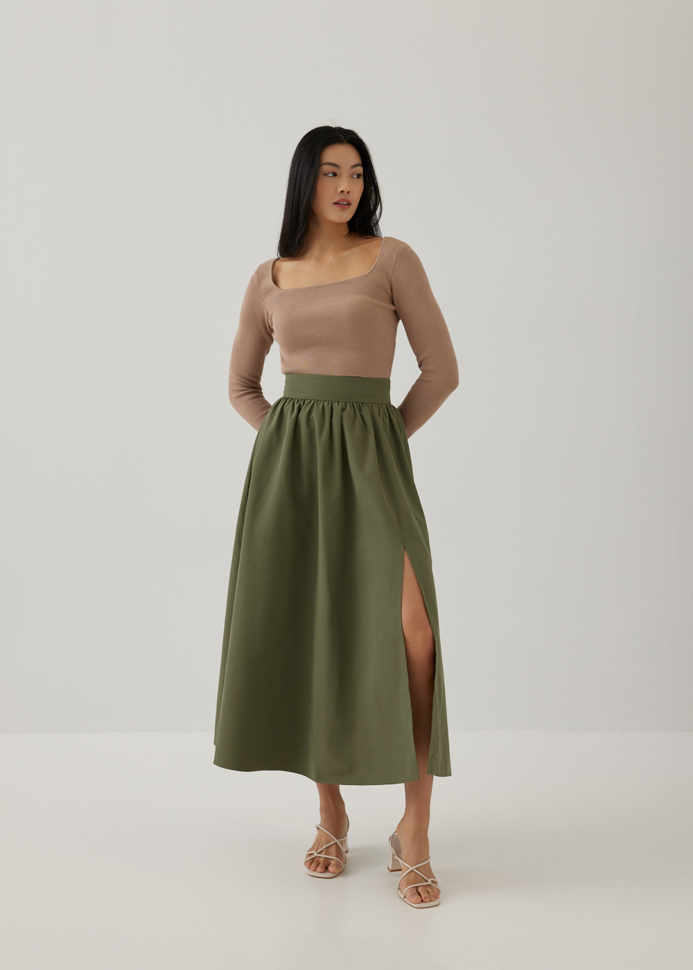 

Desiree Flare Maxi Skirt-079-S