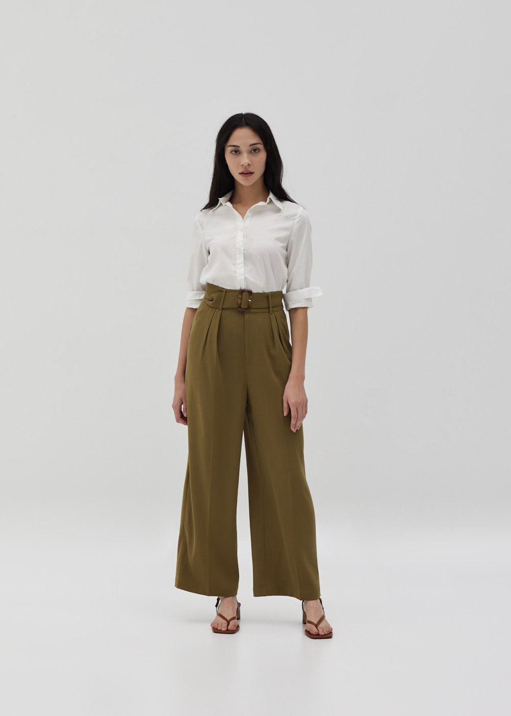 

Leilani Belted Straight Leg Pants-157-M