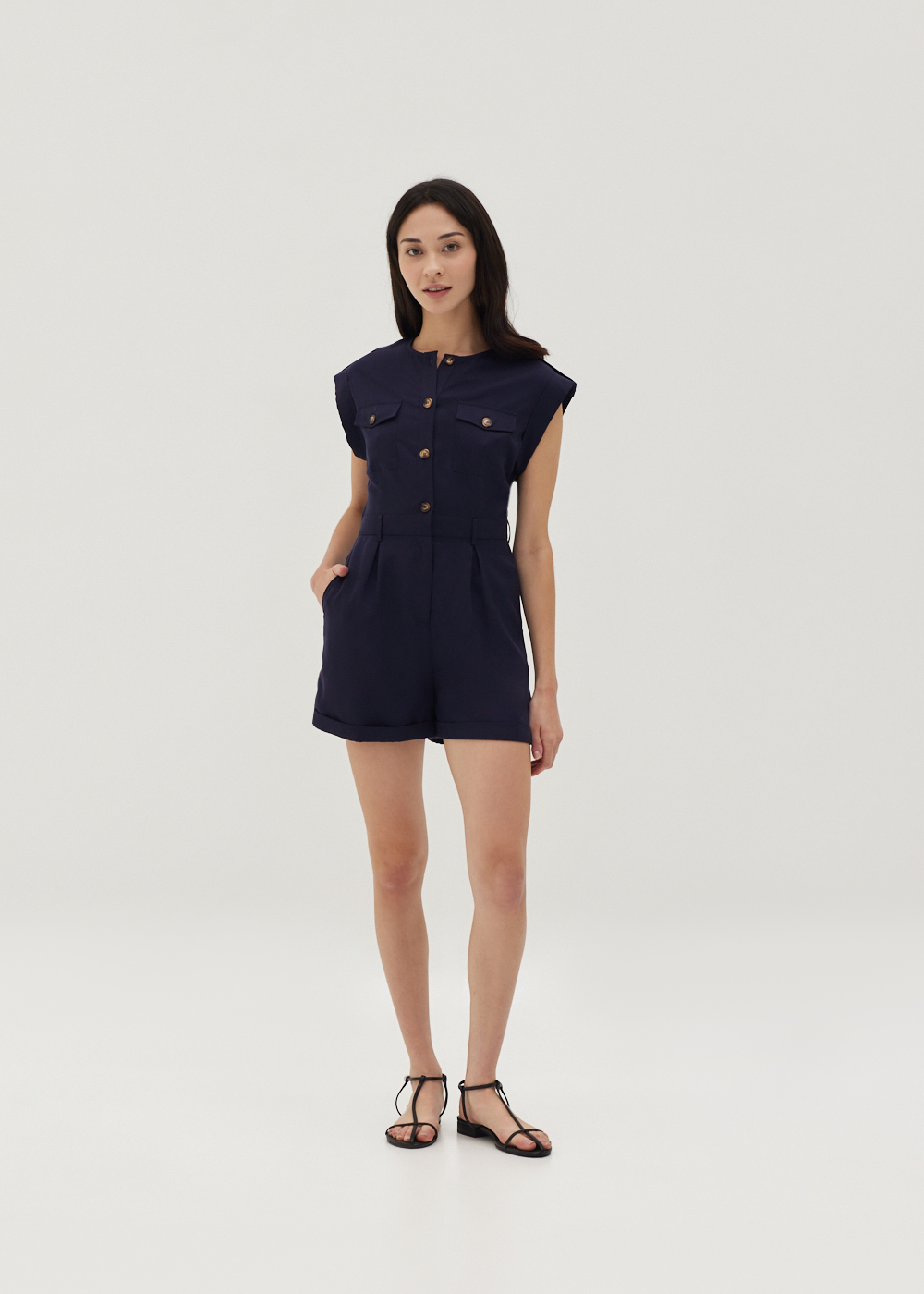 

Tavianna Tailored Romper-052-XS