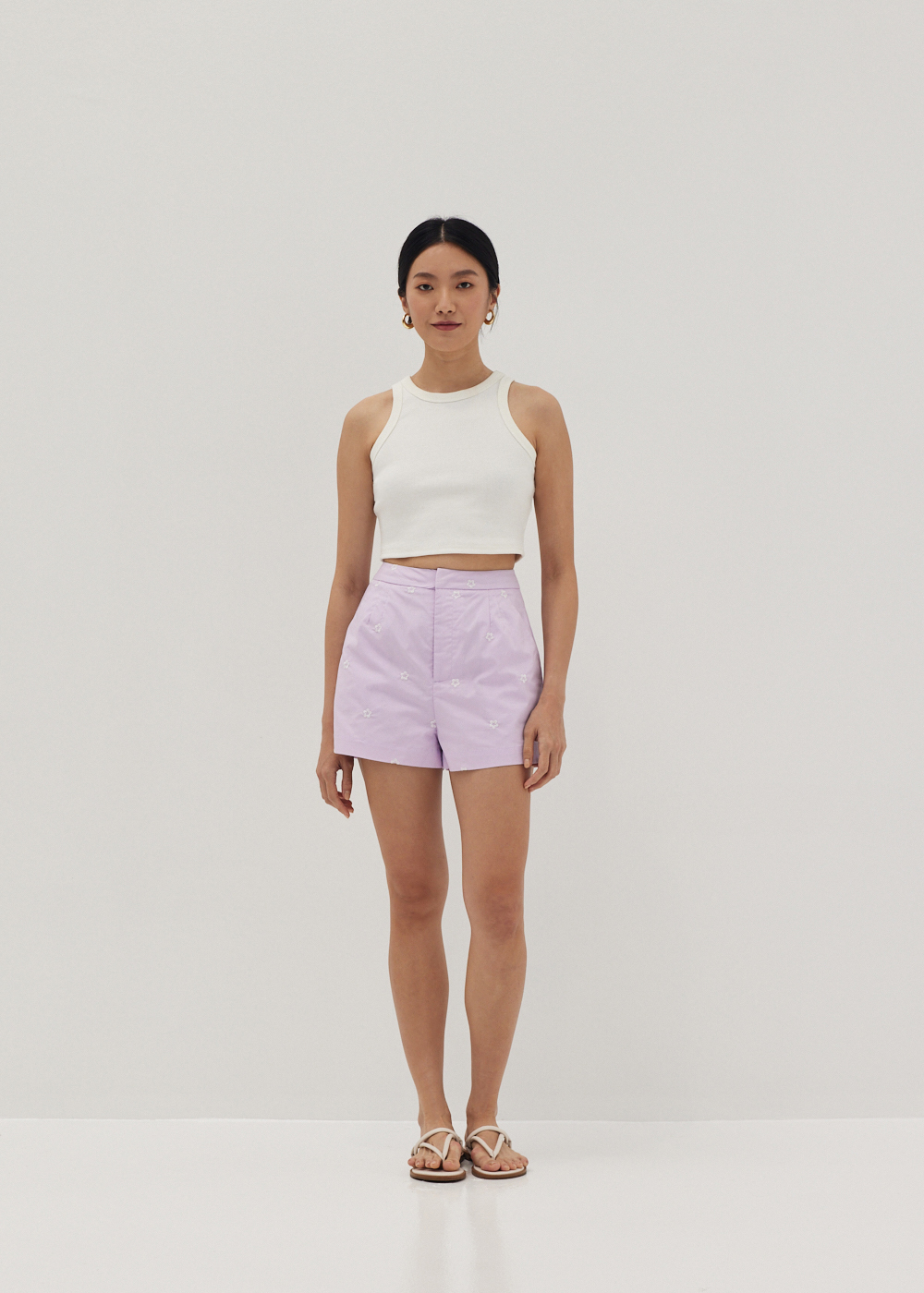 

Charli Embroidered A-line Shorts-047-XL