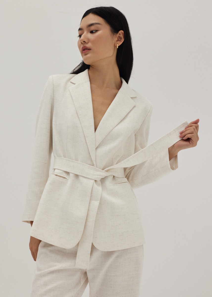 Buy Janeth Padded Belted Blazer @ Love, Bonito Singapore | Shop Women's ...