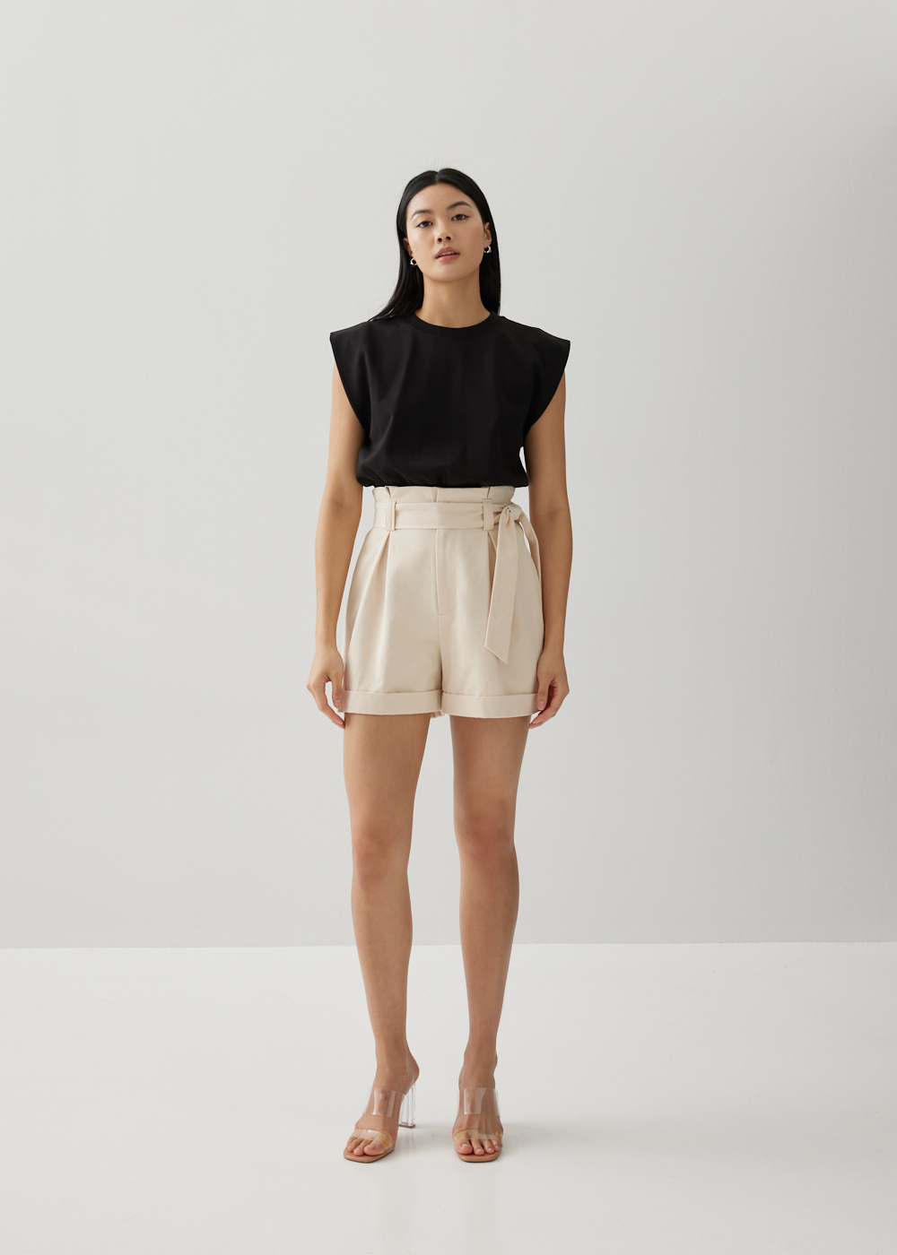 

Macey Paperbag Shorts -035-XS