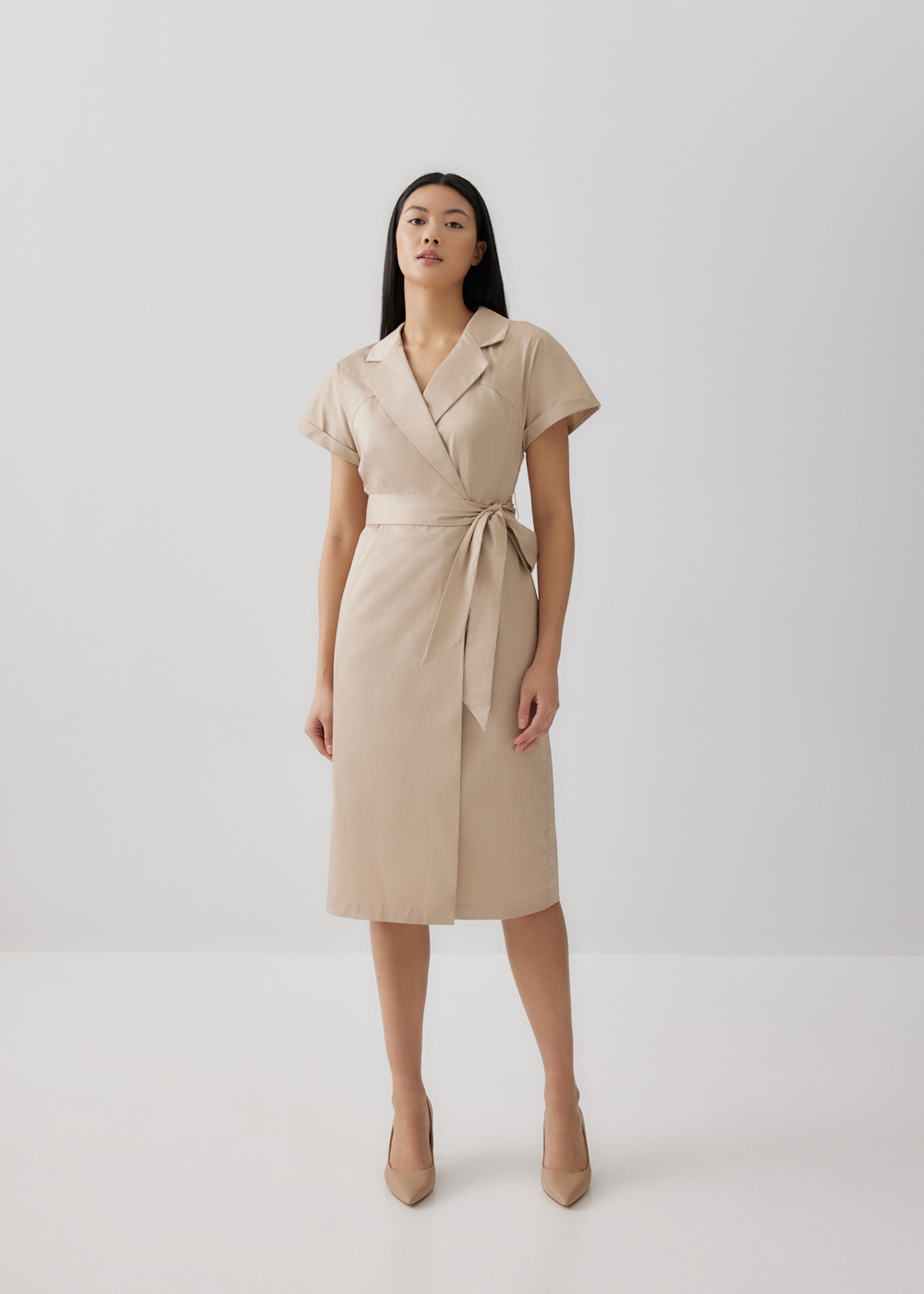 

Iza Tailored Wrap Dress-042-M