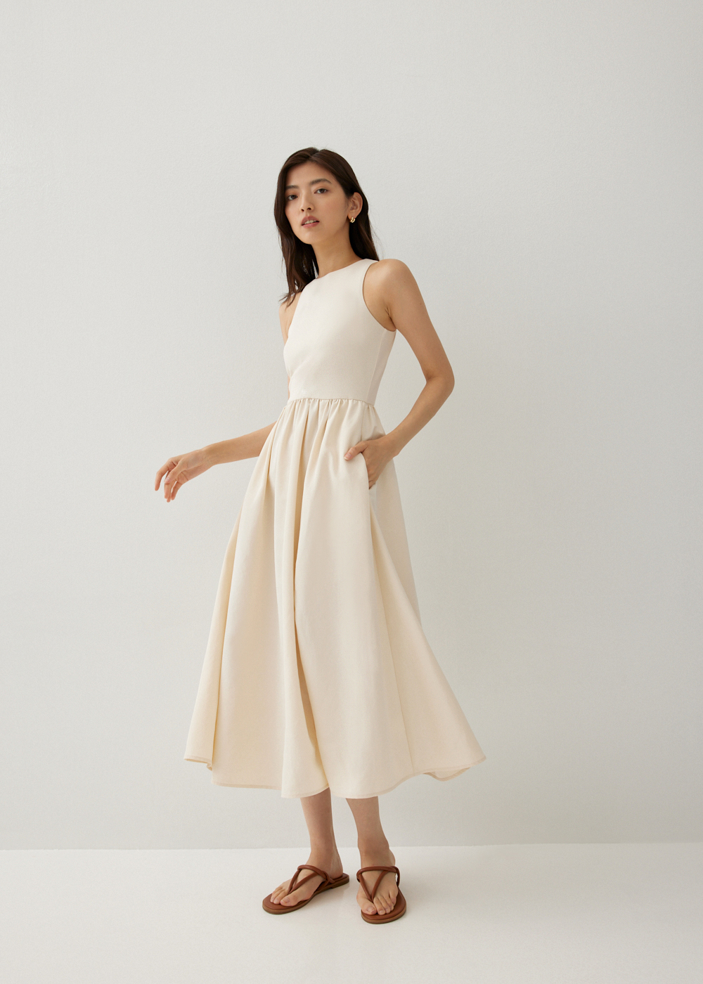 

Quintessa Jersey FIt & Flare Midaxi Dress-035-XL