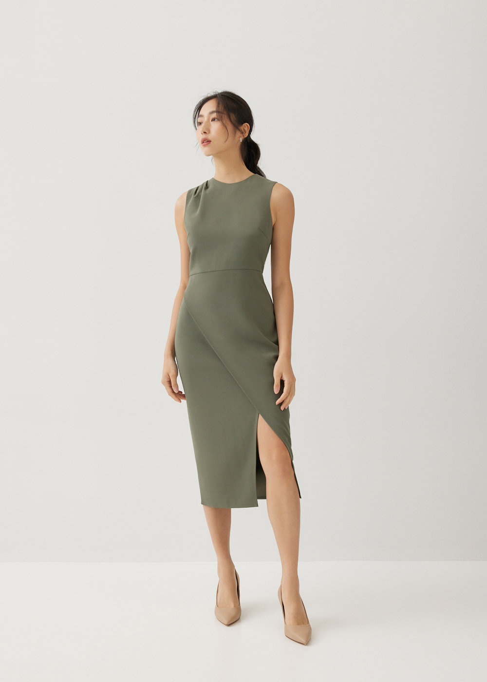 

Sunniva Bodycon Wrap Dress-160-S