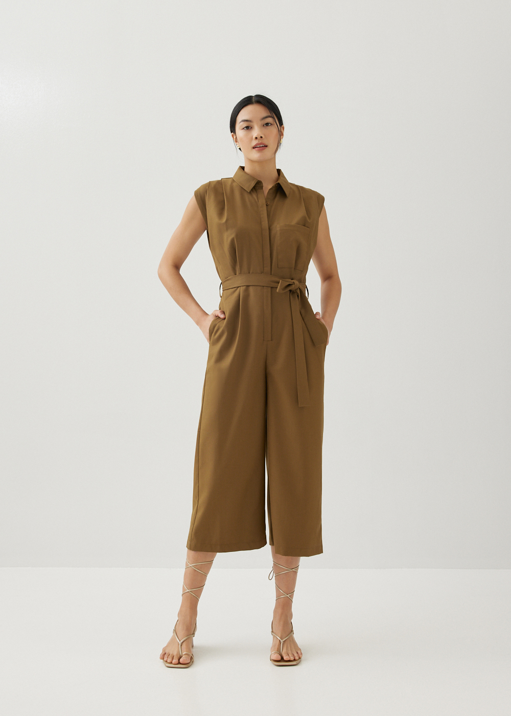 

Ilaria Pleat Shirt Jumpsuit-275-L