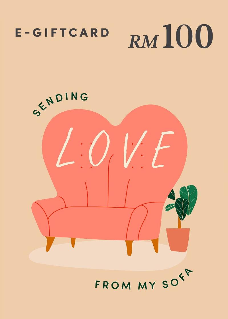 Love, Bonito e-Gift Card - Sending Love From My Sofa - RM100