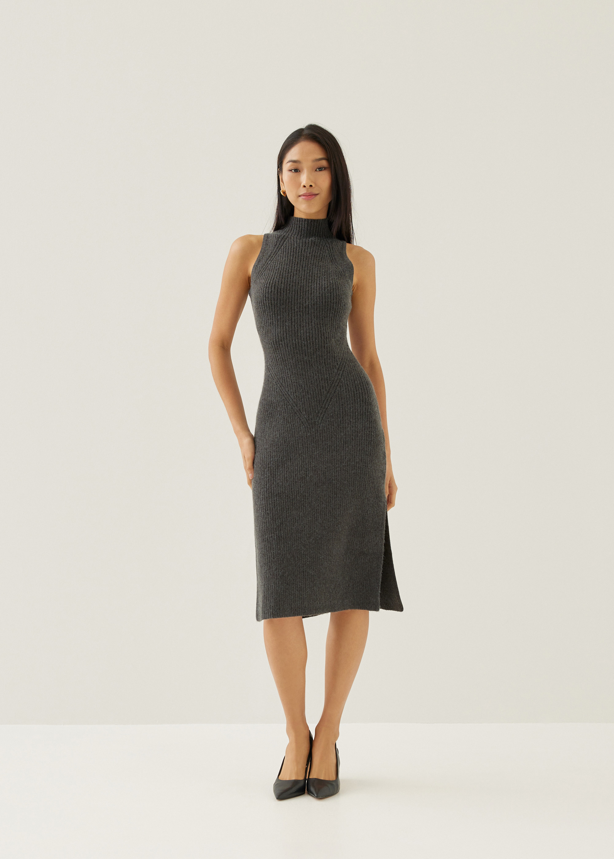 

Katrin Turtleneck Midi Dress-171-XL