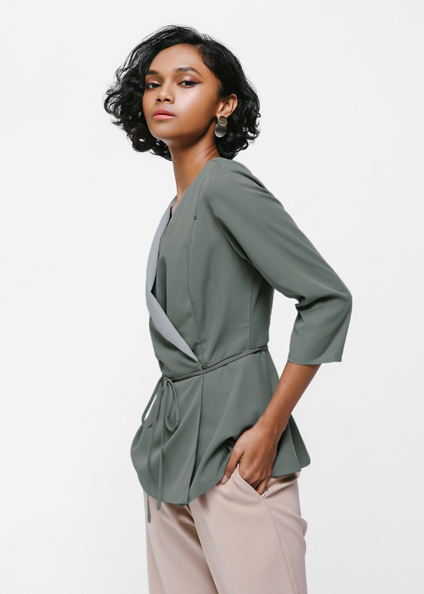 string tie front top