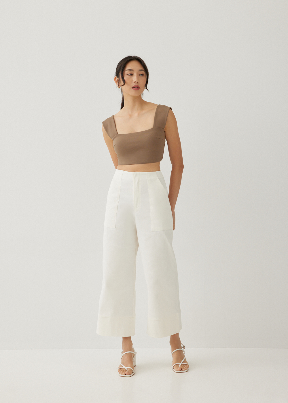 

Peanne Cotton Wide Leg Culottes-031-S