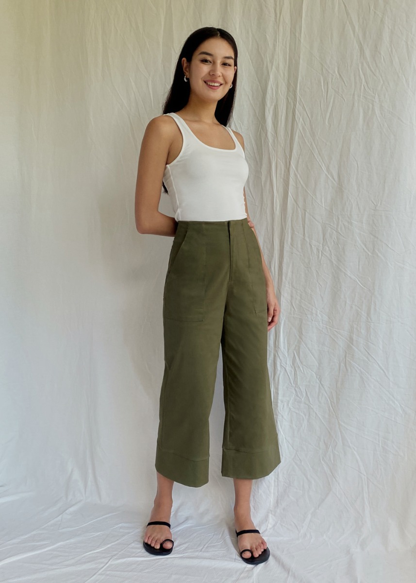 

Peanne Wide Leg Culottes-079-XS