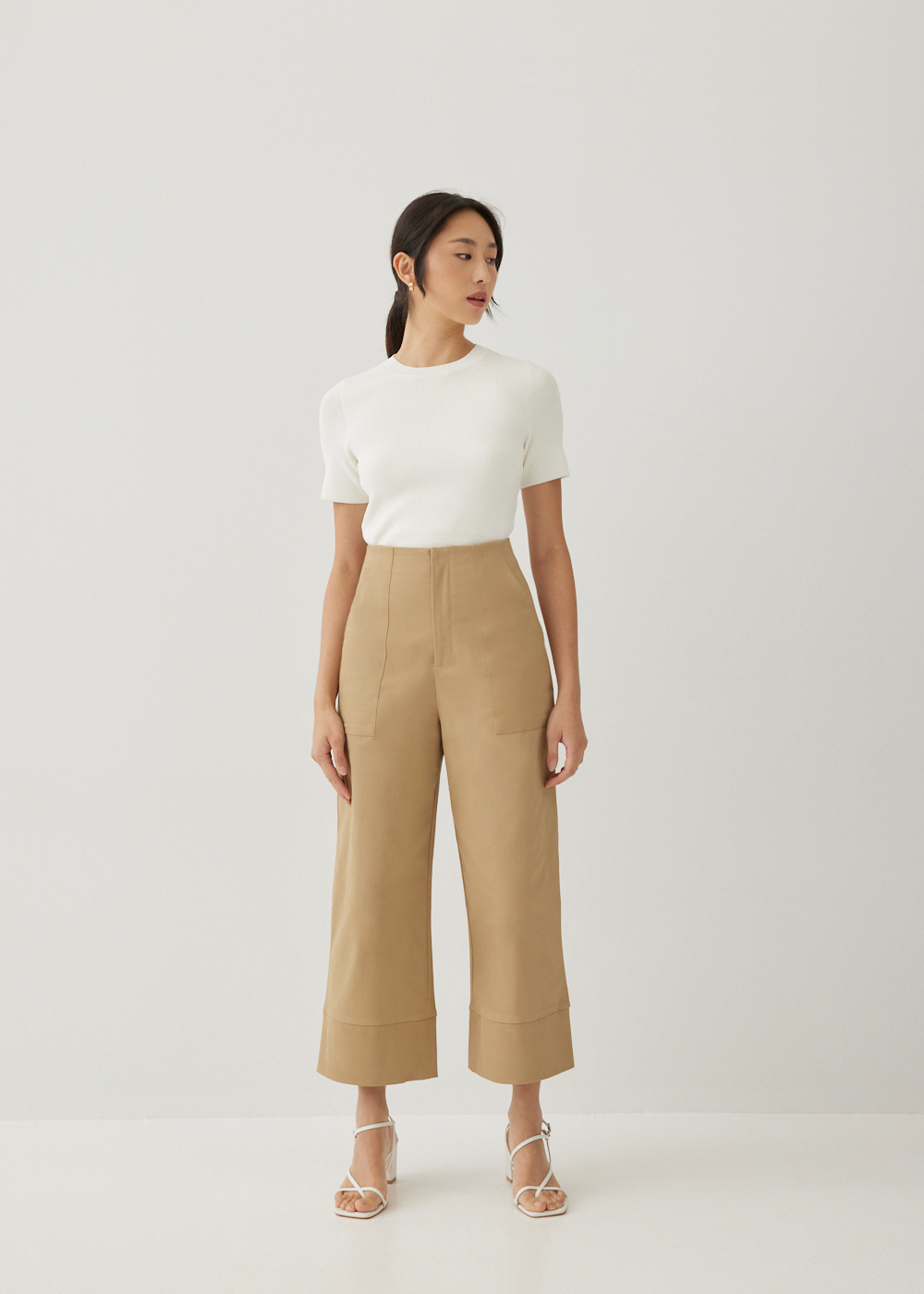 

Peanne Cotton Wide Leg Culottes-124-S