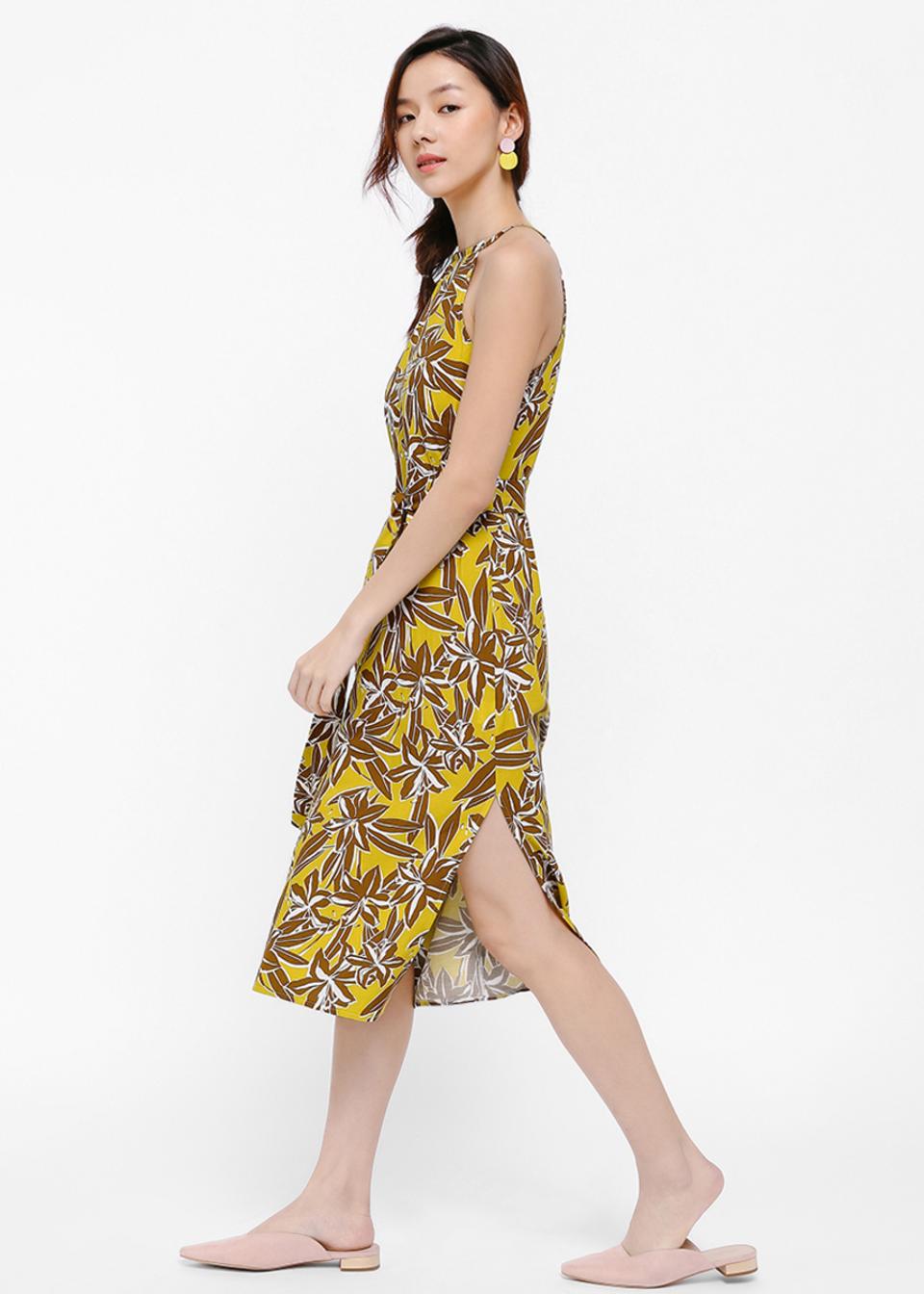 Sylverie Printed Midi Dress