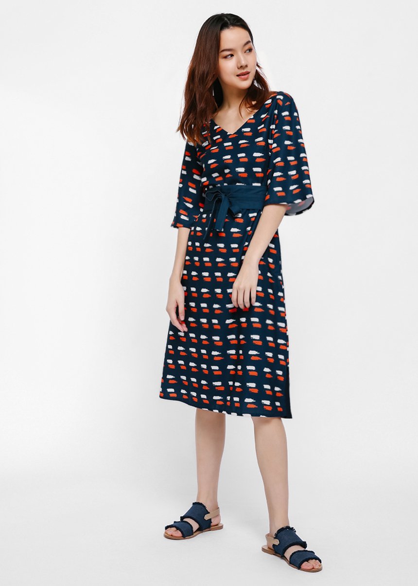 Printed kimono dress Clearance