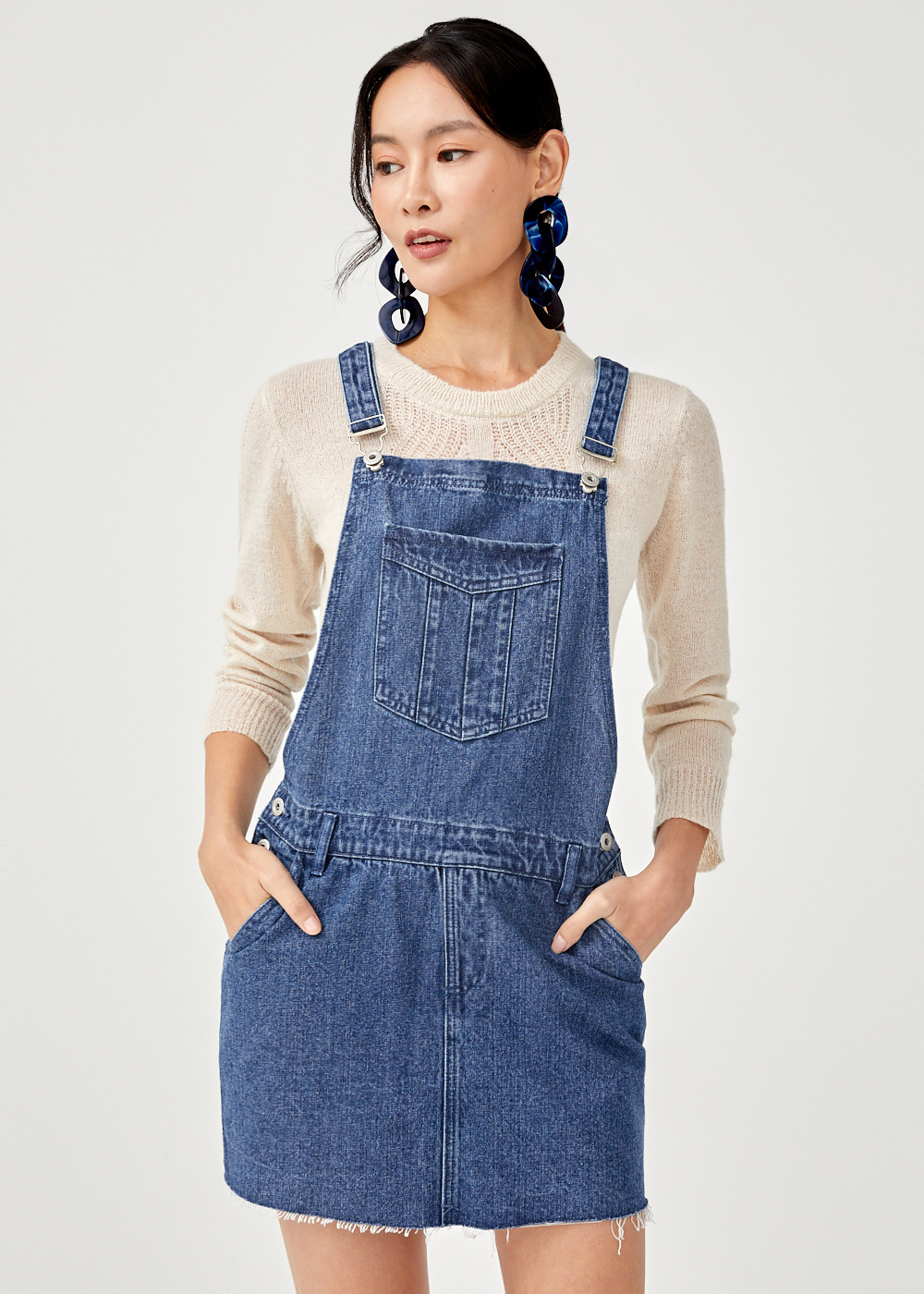 denim pinafore women