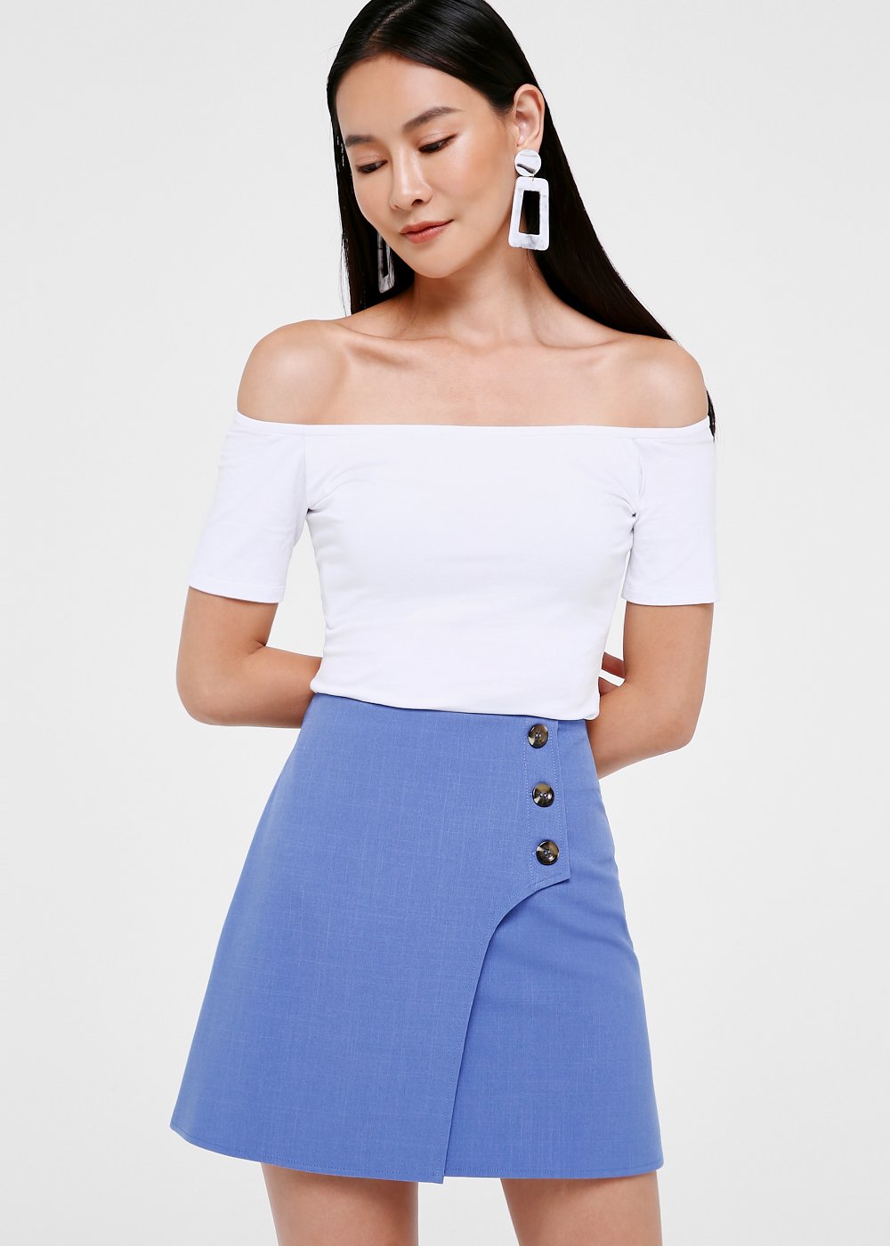 A line skirt button front Clearance