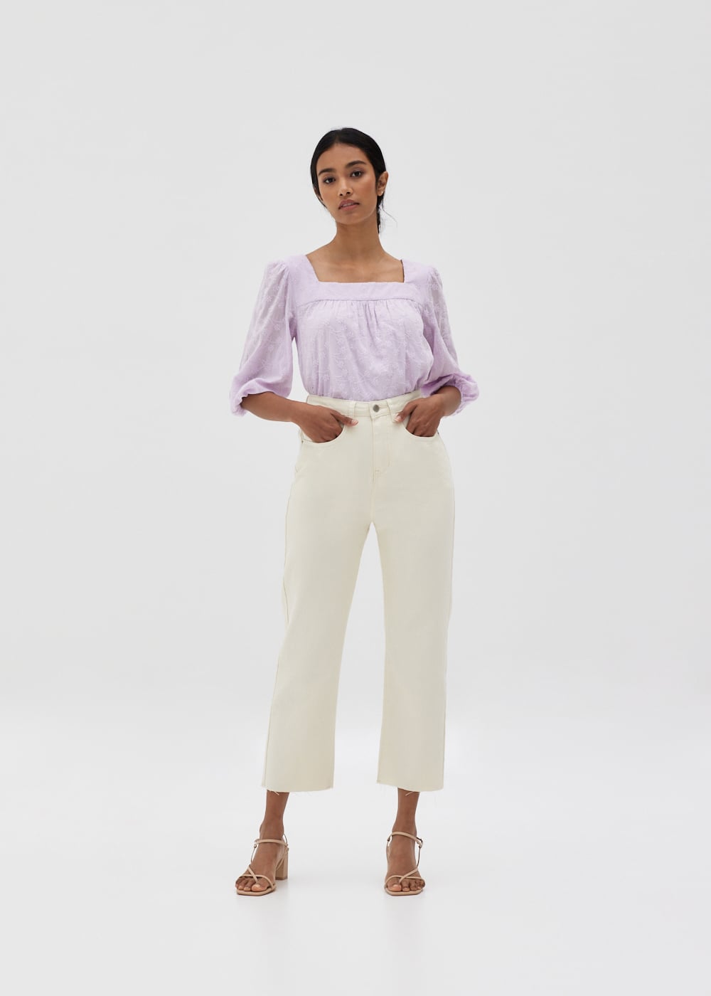 Laia Denim Straight Leg Jeans Love, Bonito