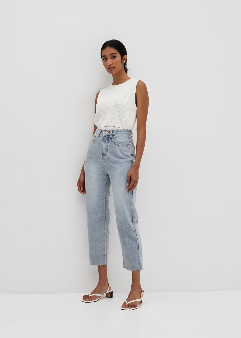Laia Denim Straight Leg Jeans Love, Bonito