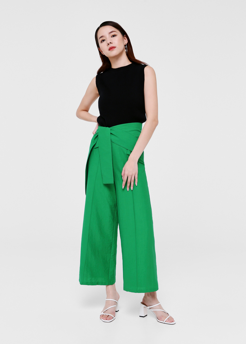 mock neck knit top